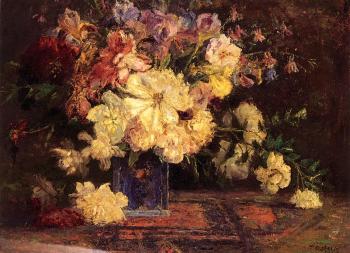 西奧多 尅萊門特 斯蒂爾 Still Life with Peonies